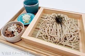 【新そば】常陸秋そばの納豆ざるそば