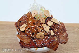 茨城れんこん重ね ローズポーク力丼