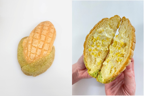 ぼくのとうもろこしメロンパン
